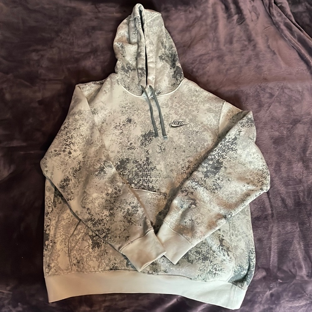 Multicolored green Nike hoodie